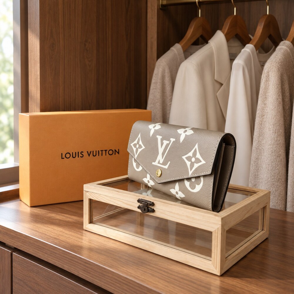 Louis Vuitton Sarah Wallet in Giant Monogram Empreinte Leather - Picture 2 of 6